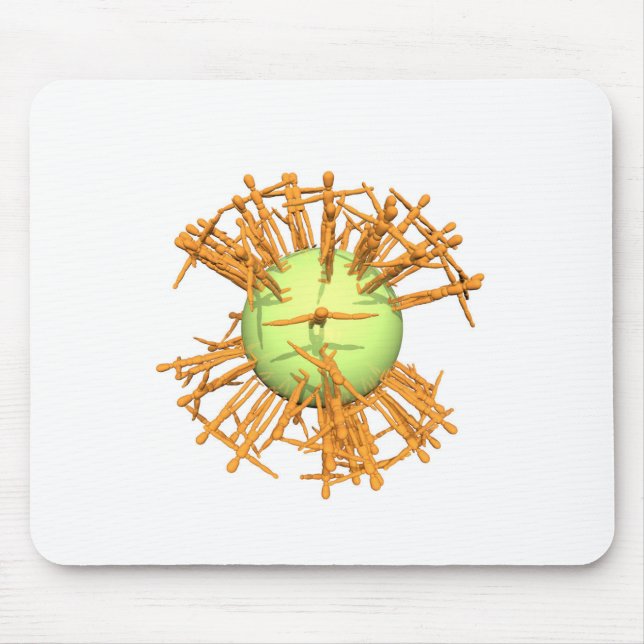 Alfombrilla De Ratón Humano abstracto (Frente)