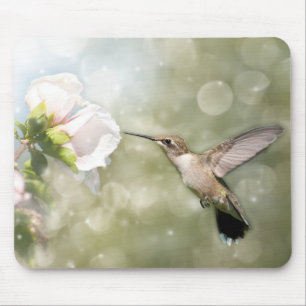Alfombrilla De Ratón Hummingbird en vuelo