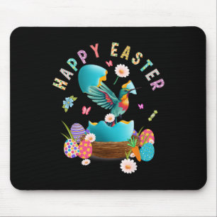 Alfombrilla De Ratón Hummingbird Happy Easter Egg Hung Easter Day Hu