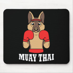 Alfombrilla De Ratón Humor Animal Boxeo Tailandés Divertido Perro Muay