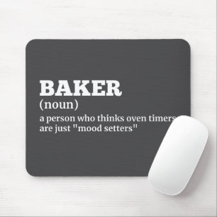 Alfombrilla De Ratón Humor culinario - Baker Definition Mouse Pad