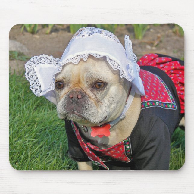 Alfombrilla De Ratón Humor de Bulldog francés (Frente)