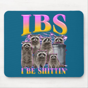 Alfombrilla De Ratón Humor de Contrabando de Meme de Mapache con Ibs Gr
