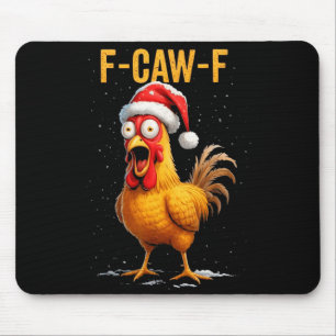 Alfombrilla De Ratón Humor de pollo divertido meme de Navidad hombres m