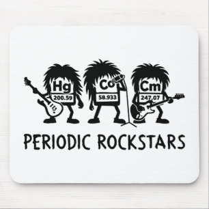 Alfombrilla De Ratón Humor de Química de Rockstars Periódicos