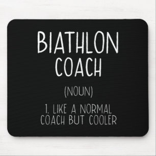 Alfombrilla De Ratón Humor divertido de biatlón de definición de entren