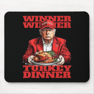 Alfombrilla De Ratón Humor Divertido Trump Ganador Ganador Cena De Pavo