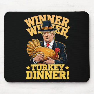 Alfombrilla De Ratón Humor Funny Trump Winner Winner Turkey Dinner Than
