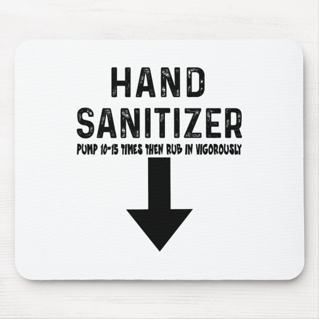 Alfombrilla De Ratón Humor Hand Sanitizer (Frente)