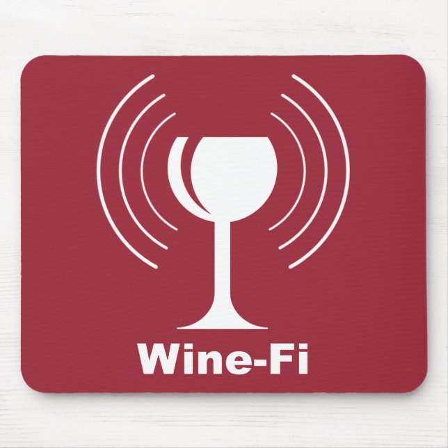 Alfombrilla De Ratón Humor Vino-Fi (Frente)