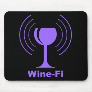 Alfombrilla De Ratón Humor Wine-Fi