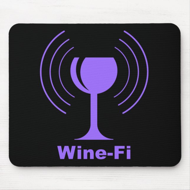 Alfombrilla De Ratón Humor Wine-Fi (Frente)