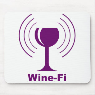 Alfombrilla De Ratón Humor Wine-Fi