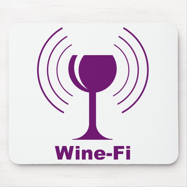Alfombrilla De Ratón Humor Wine-Fi (Frente)
