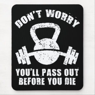 Alfombrilla De Ratón Humor WOD - Pase Antes De Morir. Graciosidad