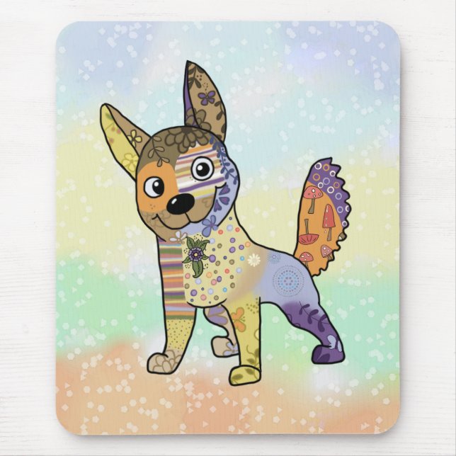 Alfombrilla De Ratón Hund kunterbunt  (Frente)