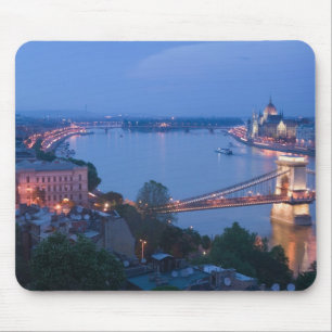 Alfombrilla De Ratón HUNGRÍA, Budapest: Puente de Szechenyi (Cadena), 2