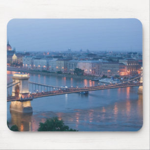 Alfombrilla De Ratón HUNGRÍA, Budapest: Puente de Szechenyi (Cadena), 3