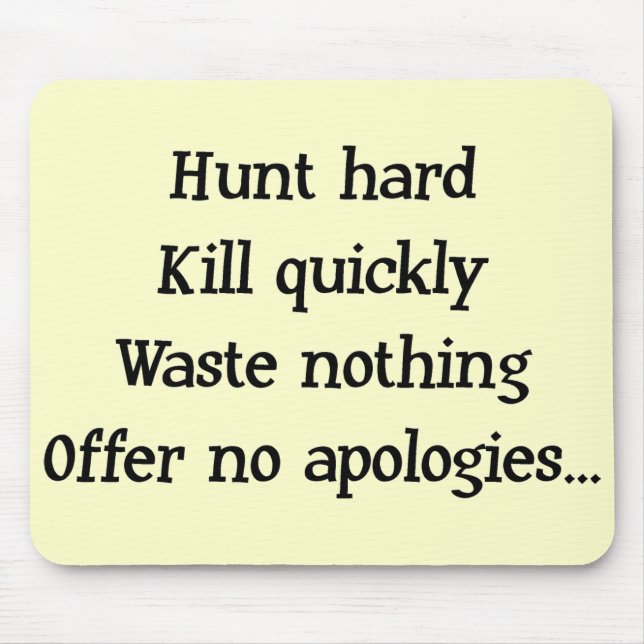 Alfombrilla De Ratón Hunt Hard Mousepad (Frente)