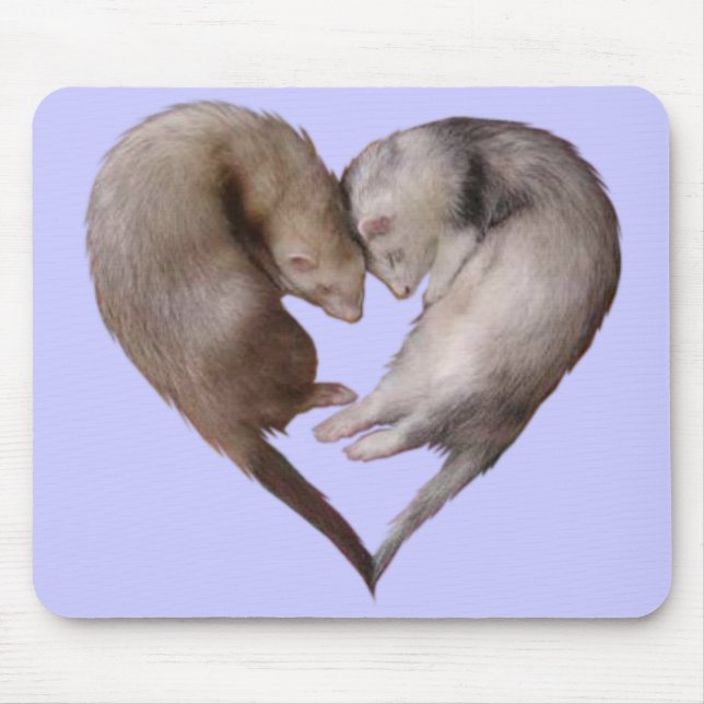 Alfombrilla De Ratón Hurónes Mousepad el dormir (Frente)