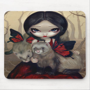 Alfombrilla De Ratón "Hurónes rojos" Mousepad de la mariposa