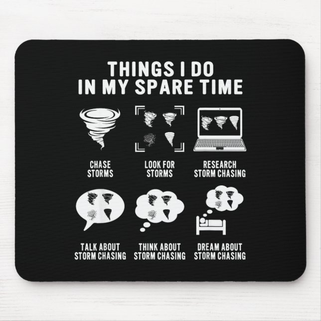 Alfombrilla De Ratón Hurricane Chasing Chaser Tornado Hunter Meteorolog (Frente)