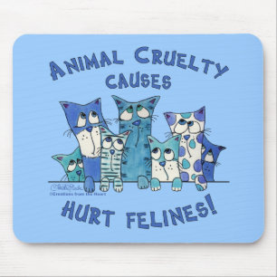 Alfombrilla De Ratón Hurt Felines Animal Cruelty