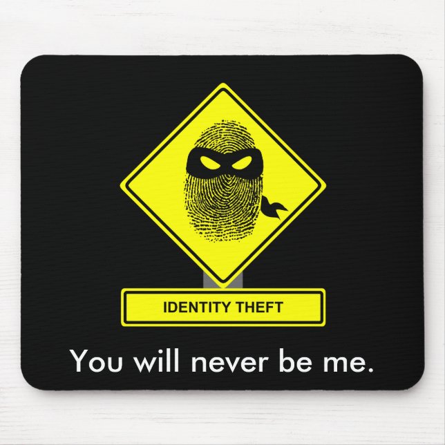 Alfombrilla De Ratón Hurto de identidad Mousepad (Frente)