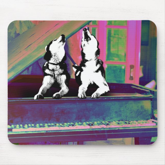 Alfombrilla De Ratón Husky Blues (Frente)