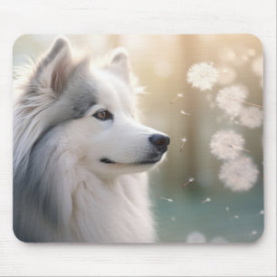 Alfombrilla De Ratón Husky Dog Mascota Animal Tranquilo