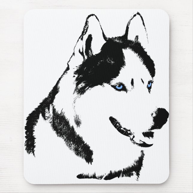 Alfombrilla De Ratón Husky Mousepad siberiano obsequia a los perros esp (Frente)