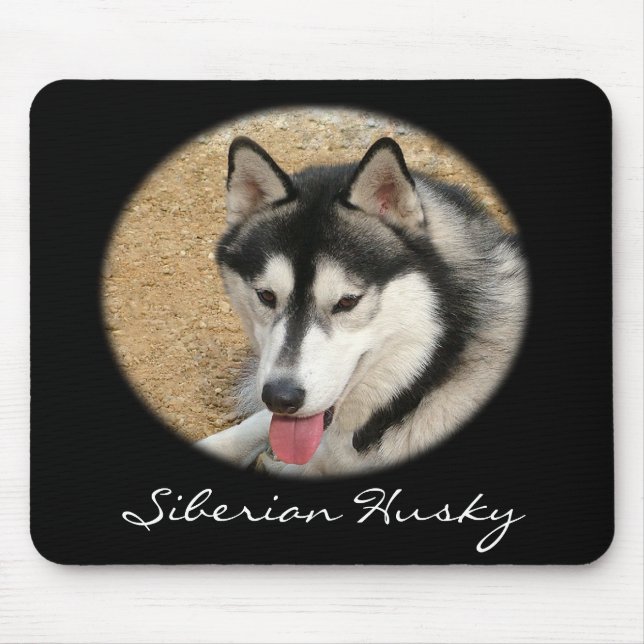 Alfombrilla De Ratón Husky Siberiano Mousepad (Frente)