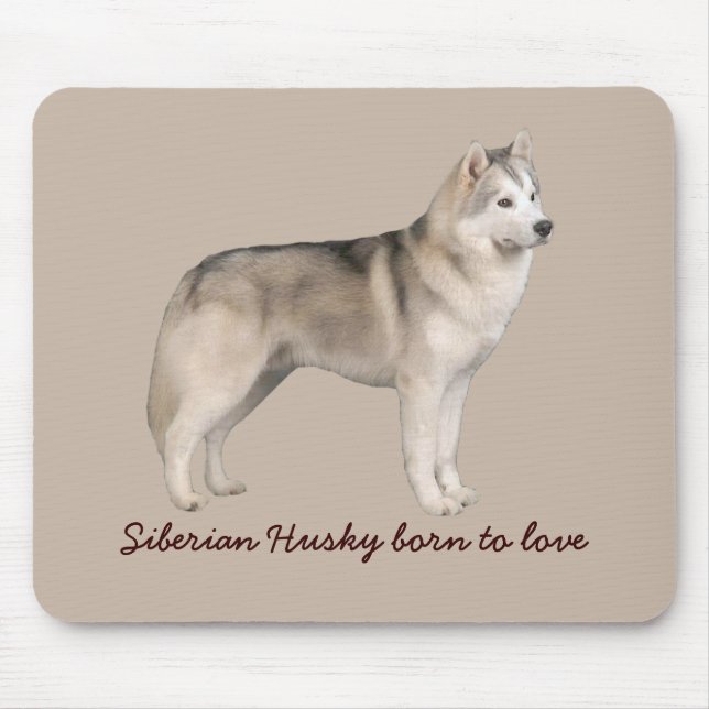 Alfombrilla De Ratón Husky siberiano Mousepad (Frente)