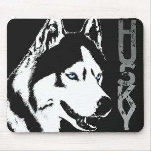 Alfombrilla De Ratón Husky Siberiano Mousepad Regalos Malamute Wolf Dog