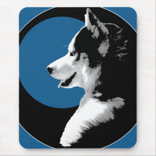 Alfombrilla De Ratón Husky Siberiano Mousepad Regalos Perros Malamute S