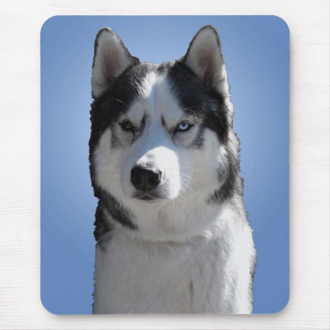 Alfombrilla De Ratón Husky Siberiano Mousepad Regalos Perros Malamute S (Frente)