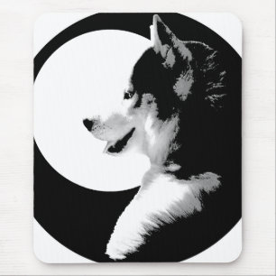 Alfombrilla De Ratón Husky Siberiano Mousepad Regalos Perros Malamute S