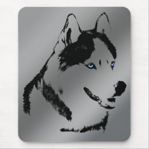 Alfombrilla De Ratón Husky Siberiano Mousepad Regalos Perros Malamute S