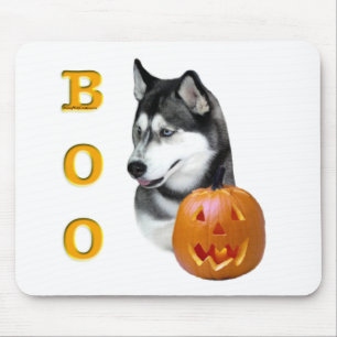 Alfombrilla De Ratón Husky siberiano (negro) Boo