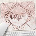 Alfombrilla De Ratón Huste Rosa Gold Marble Rubor Purpurina Faux Rosado<br><div class="desc">Huste Rosa Mármol dorado Rubor Faux rosa Purpurina Pad</div>