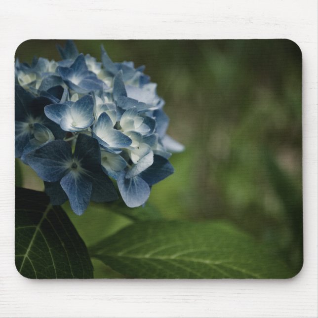 Alfombrilla De Ratón Hydrangea azul 8519 Mousepad (Frente)