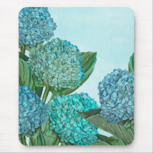 Alfombrilla De Ratón Hydrangea Azul de verano Bouquet