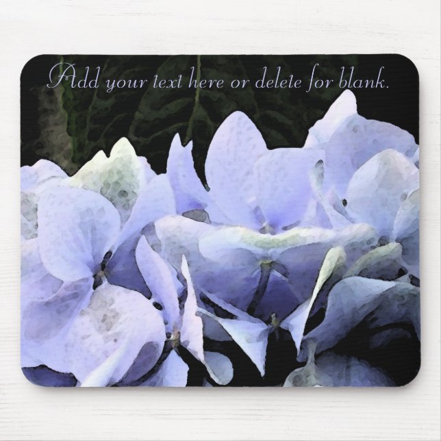 Alfombrilla De Ratón Hydrangea Mousepads de la acuarela (Frente)