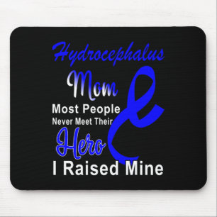 Alfombrilla De Ratón Hydrocephalus Awareness Mom Blue Ribbon Mother Sup