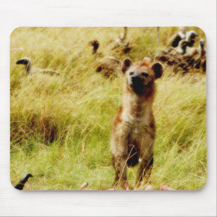 Alfombrilla De Ratón Hyena con el mousepad del wildebeest (gnu)