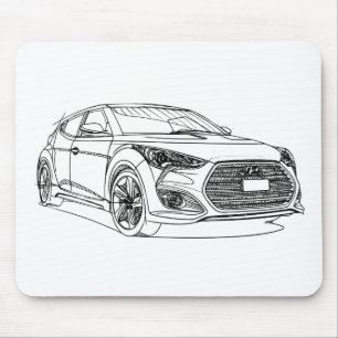 Alfombrilla De Ratón Hyu Veloster Turbo 2013