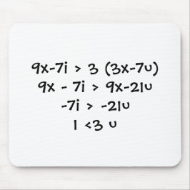 Alfombrilla De Ratón I <3 u, amor del empollón