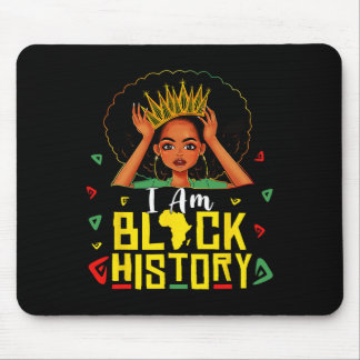Alfombrilla De Ratón I Am Black History Women Girl Black History Month 