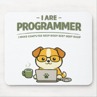 Alfombrilla De Ratón I Are Programmer Beep Boop Funny Mouse Pad