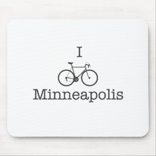 Alfombrilla De Ratón I Bike Minneapolis - Texto negro